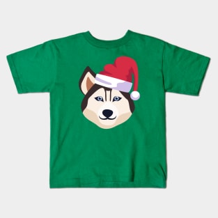 Funny Siberian Husky Dog Christmas 2020 Dog Lover Christmas Kids T-Shirt